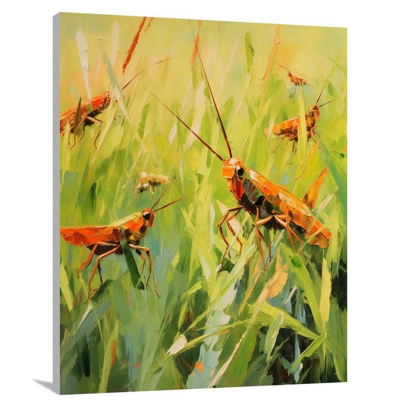Grasshopper Symphony - Canvas Print