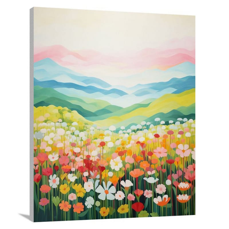 Grassland Symphony - Minimalist - Canvas Print