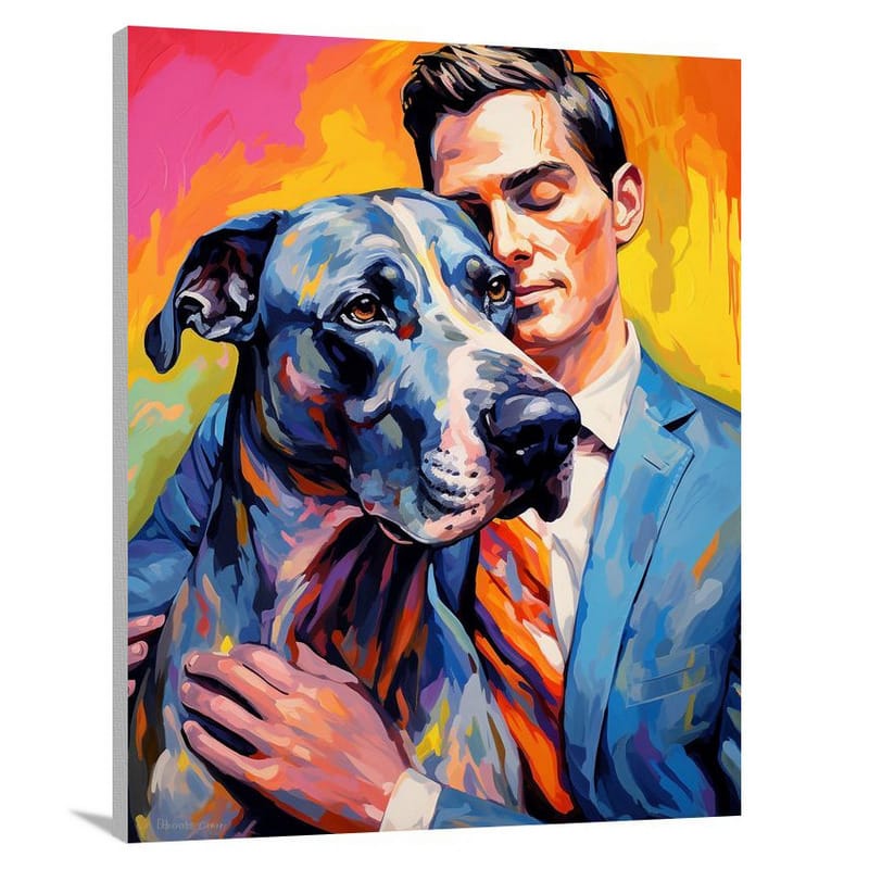 Great Dane's Bond - Pop Art - Canvas Print