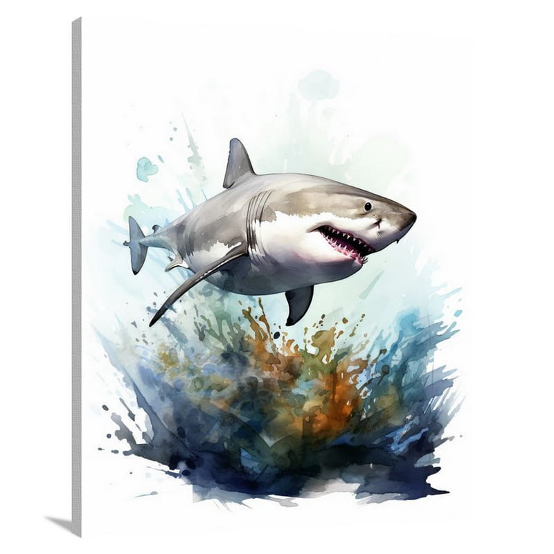 Great White Serenity - Canvas Print