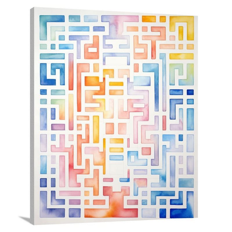 Greek Key Pattern - Canvas Print