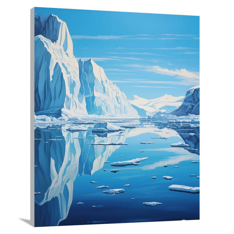 Greenland's Frozen Majesty - Canvas Print