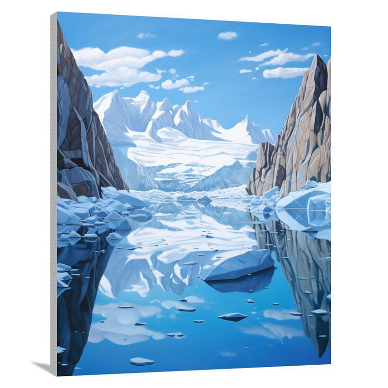 Greenland's Frozen Majesty - Contemporary Art - Canvas Print