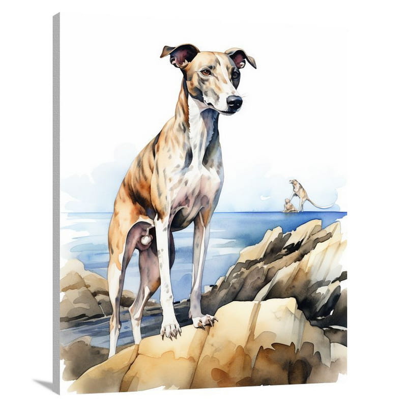 Greyhound's Solitude - Canvas Print