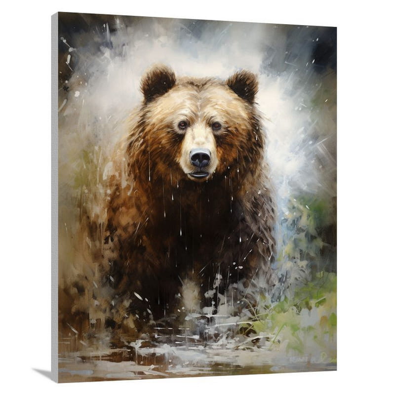 Grizzly Encounter - Canvas Print