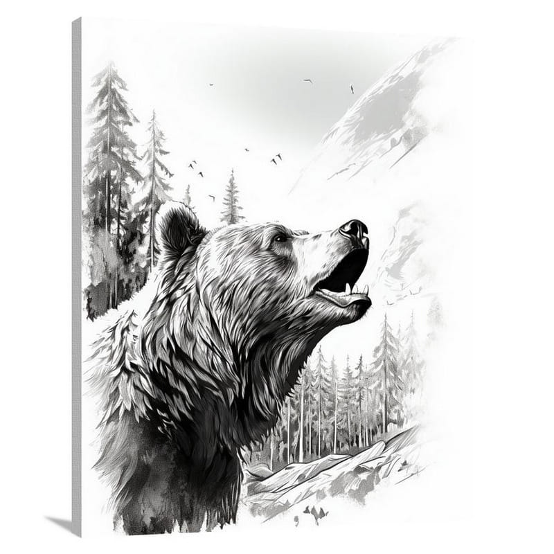 Grizzly Gaze - Canvas Print