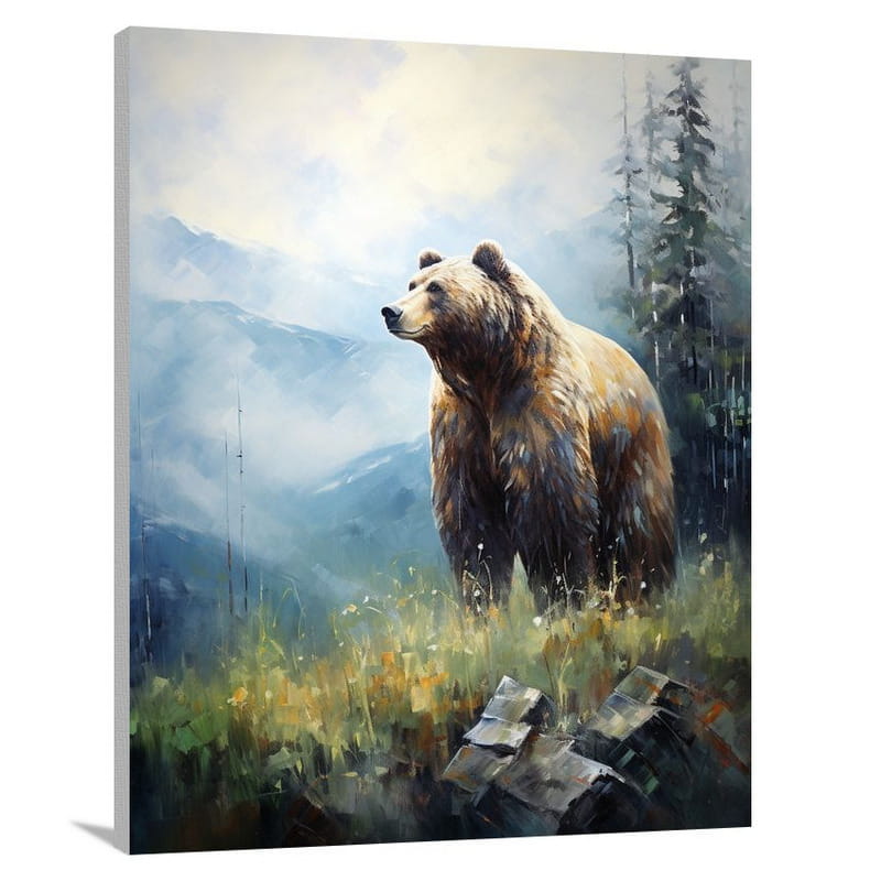 Grizzly Majesty - Impressionist - Canvas Print