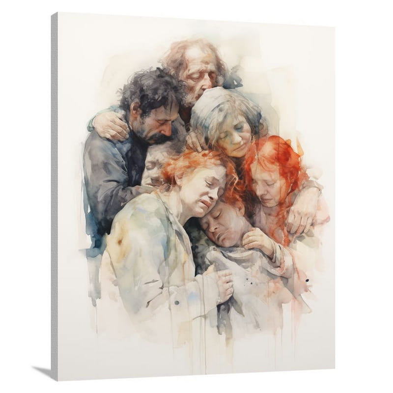 Group Embrace - Canvas Print