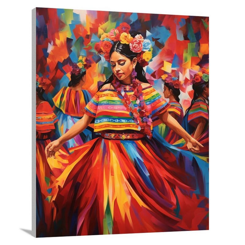 Guatemala's Festive Rhythms - Canvas Print