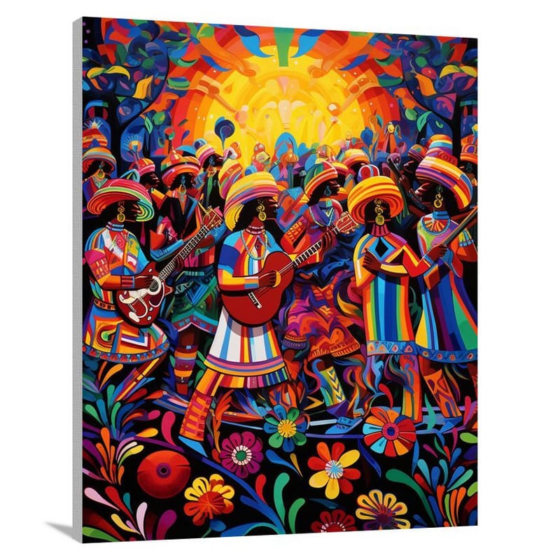 Guatemala's Festive Symphony - Canvas Print