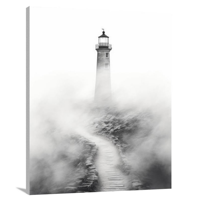 Guiding Light: Navigating Human Landscapes - Canvas Print