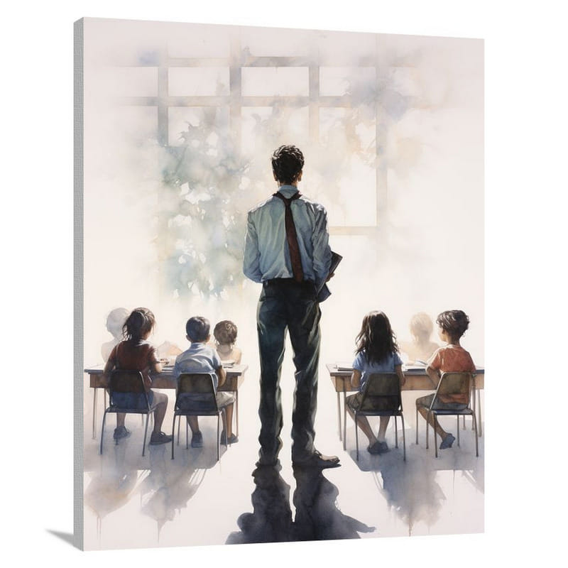 Guiding Light: Teacher's Wisdom - Canvas Print