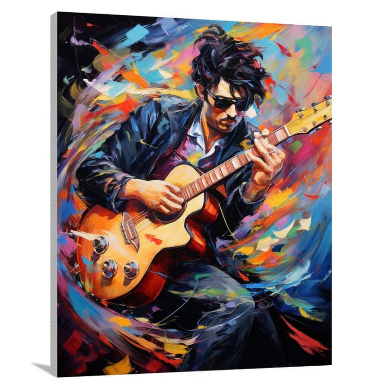 Guitar Melodies - Contemporary Art - Canvas Print