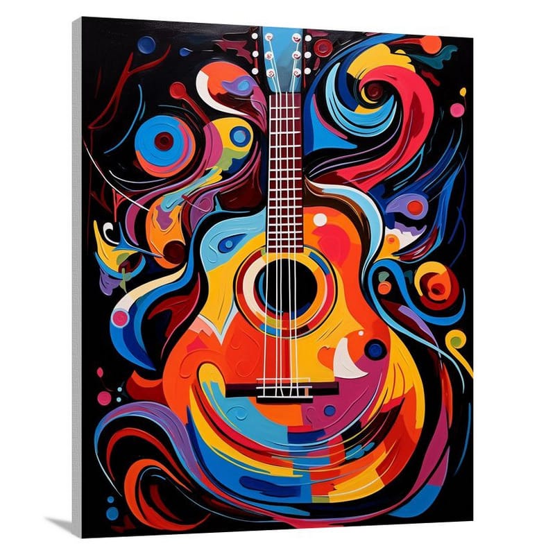 Guitar Melodies - Pop Art 2 - Canvas Print