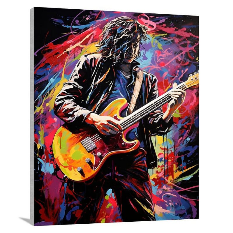 Guitar Melodies - Pop Art - Canvas Print
