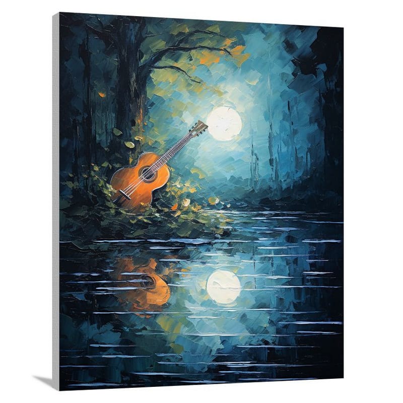 Guitar Serenade - Impressionist - Canvas Print