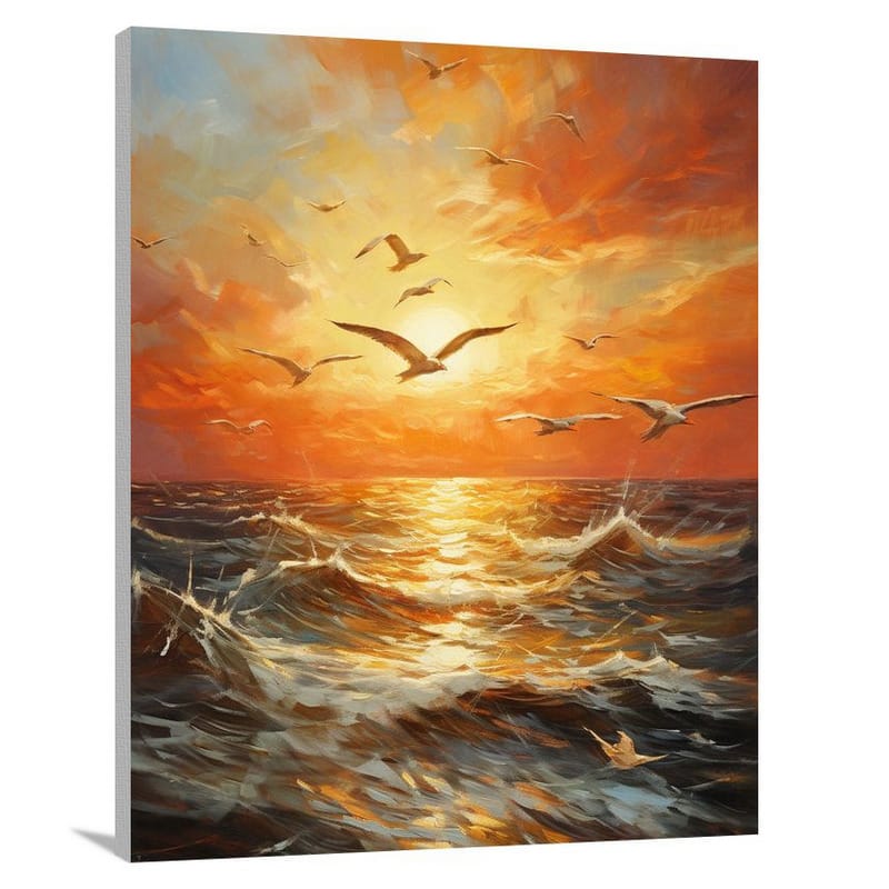 Gull's Flight - Canvas Print
