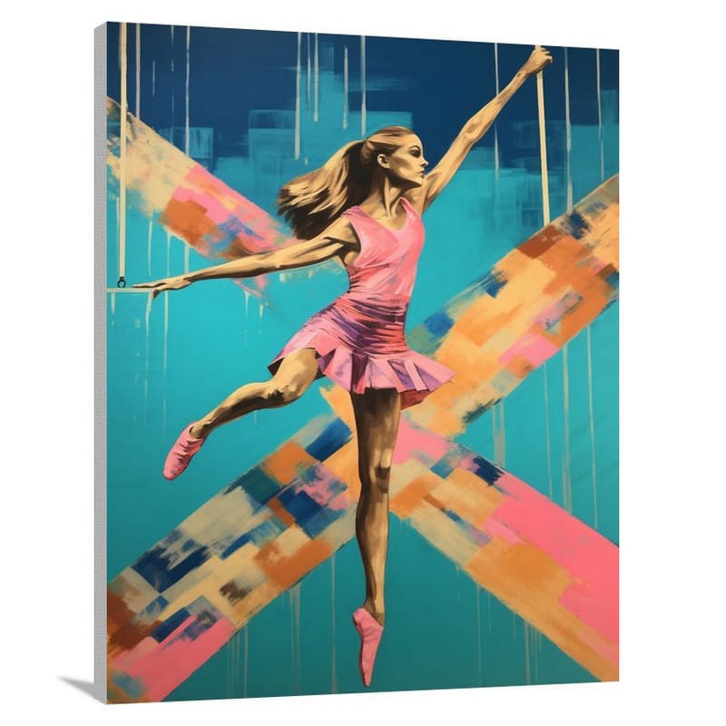 Gymnastics: A Dance of Strength and Grace - Canvas Print