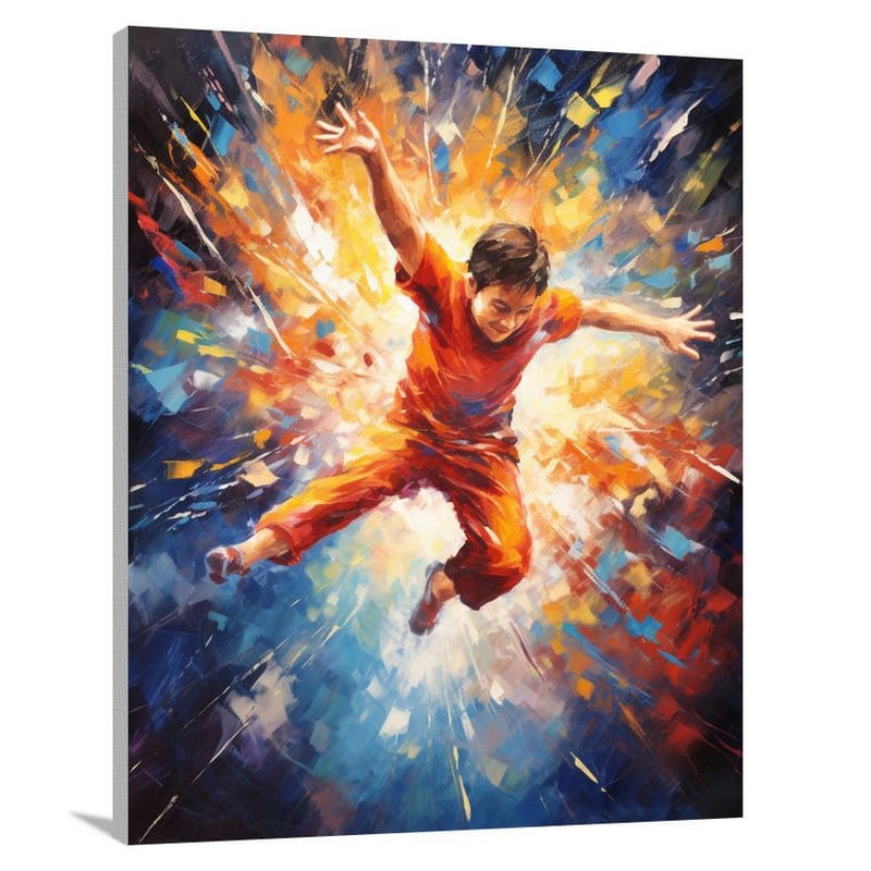 Gymnastics in Motion - Canvas Print