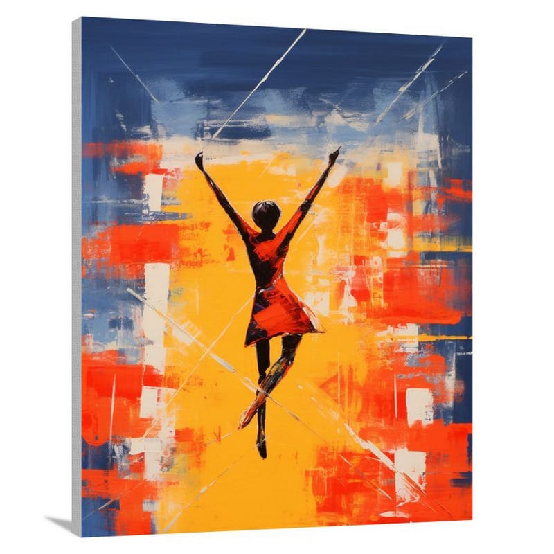 Gymnastics in Motion - Minimalist - Canvas Print