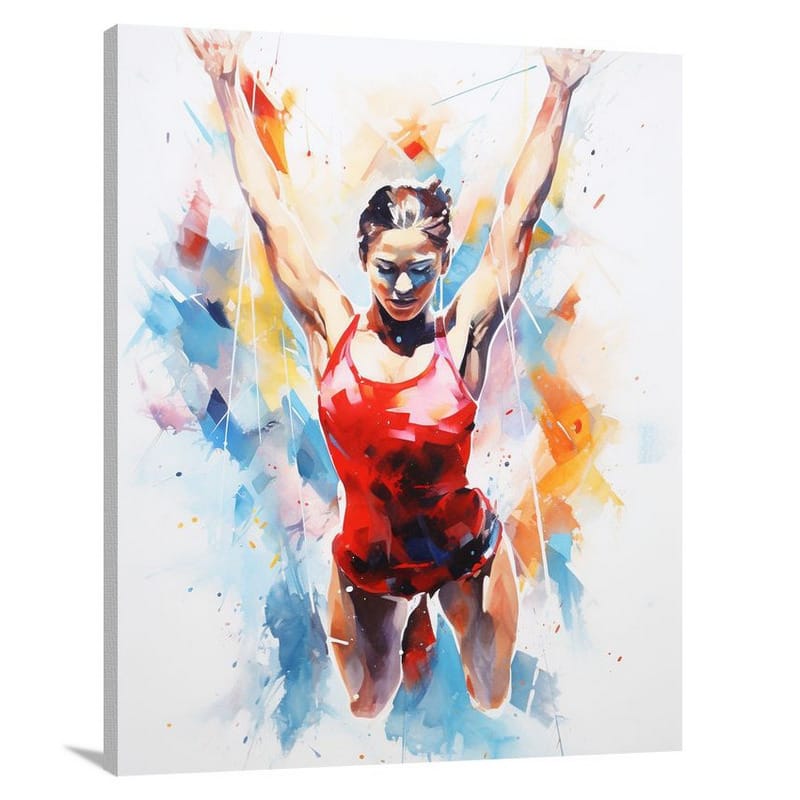 Gymnastics Triumph - Canvas Print