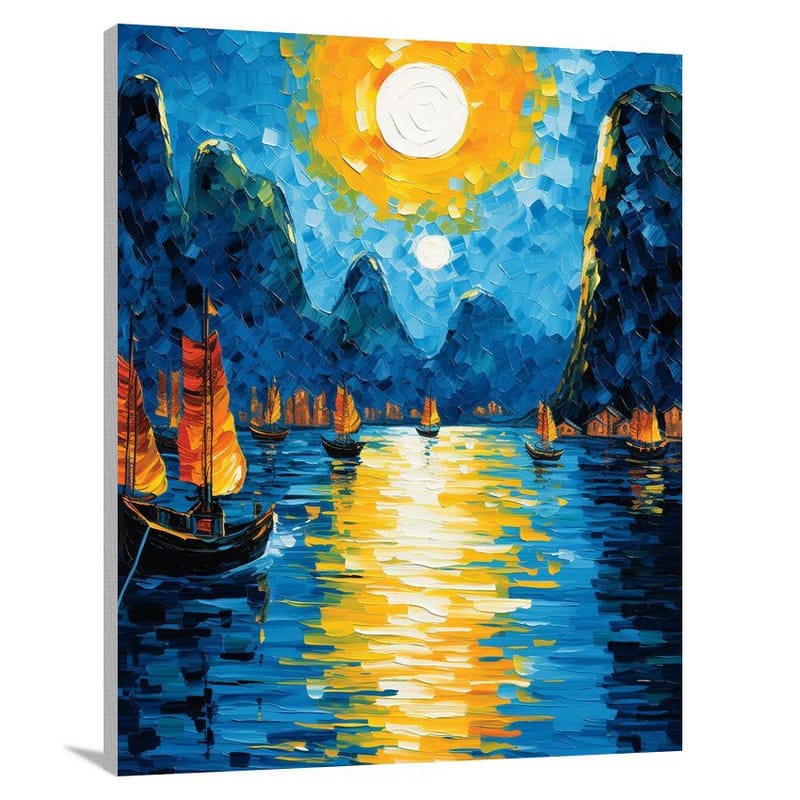 Ha Long Bay Attractions: Celestial Waters - Canvas Print