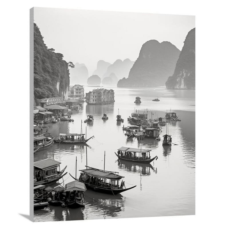 Ha Long Bay Attractions: Vibrant Tapestry - Canvas Print
