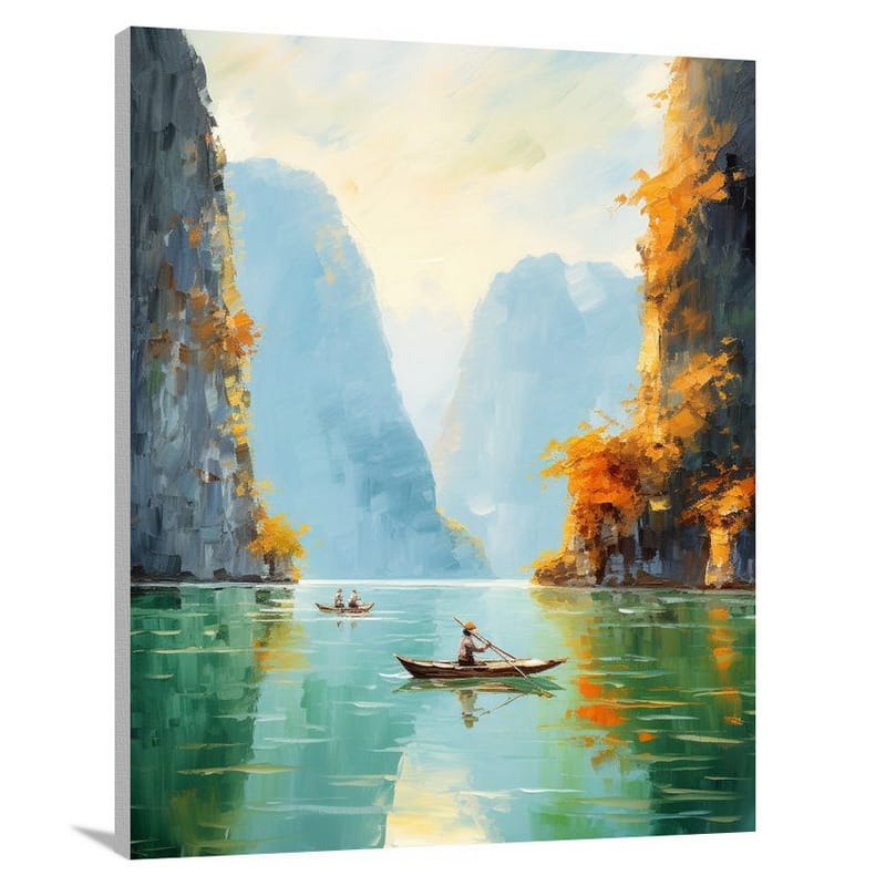 Ha Long Bay Reflections - Canvas Print
