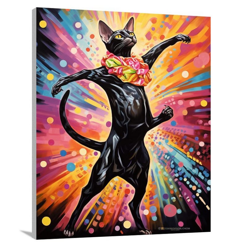 Hairless Cat's Pop Art Parade - Canvas Print