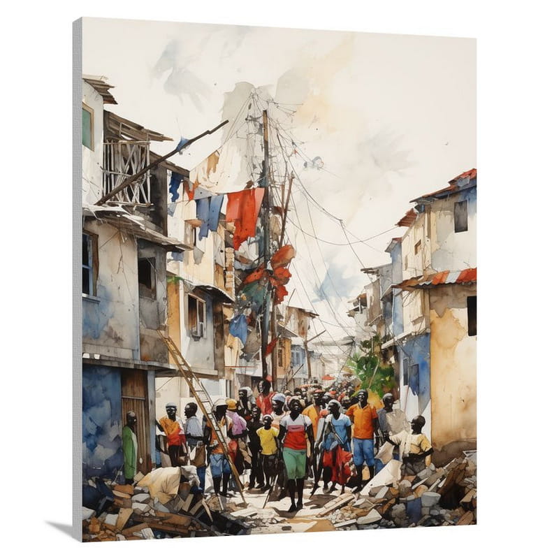 Haiti's Resilient Journey - Canvas Print