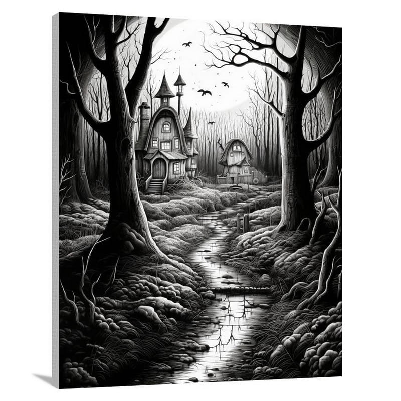 Halloween Haunts: Enchanted Woods - Canvas Print