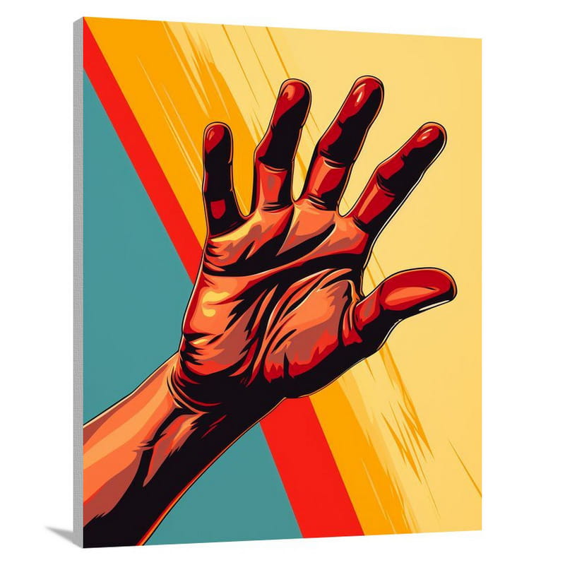 Hand in Harmony - Pop Art - Canvas Print