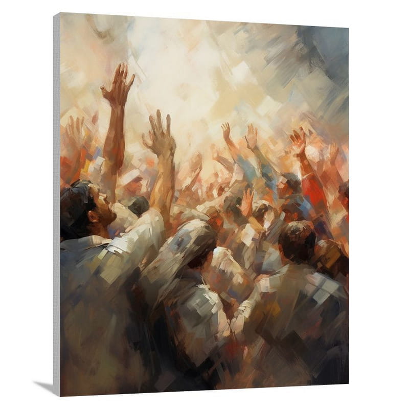 Hand in Unity - Impressionist - Canvas Print