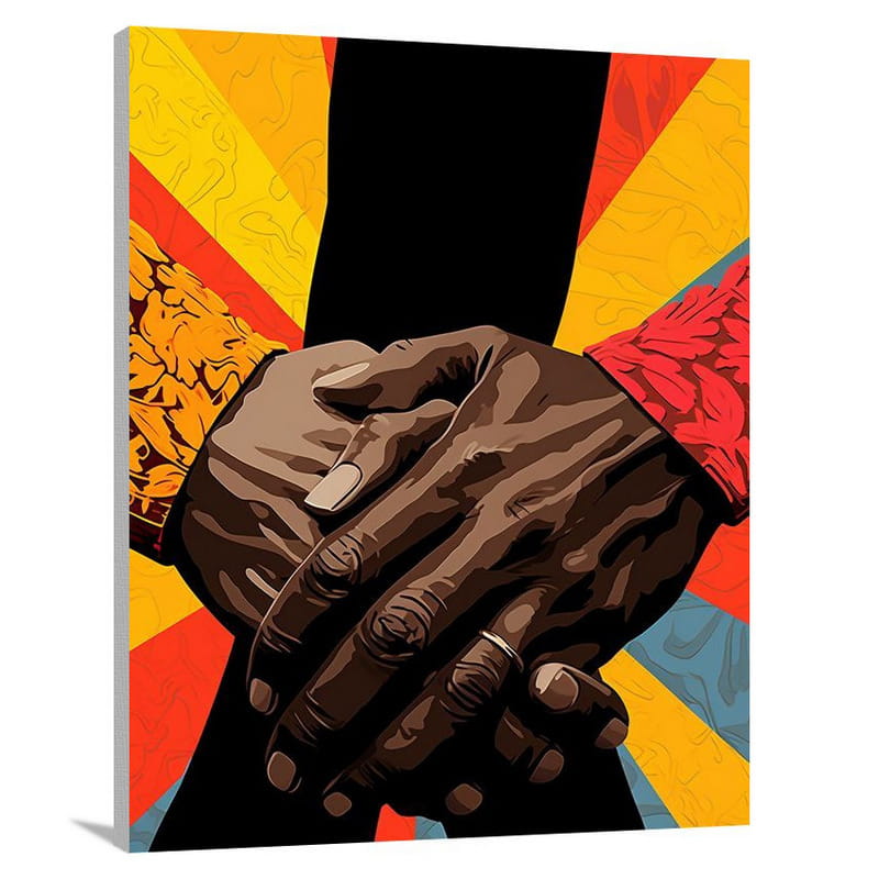 Hands of Compassion, Hearts of Change - Canvas Print