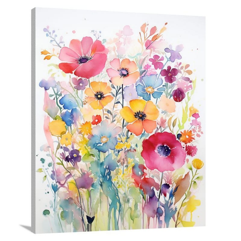 Happiness Blooms - Canvas Print