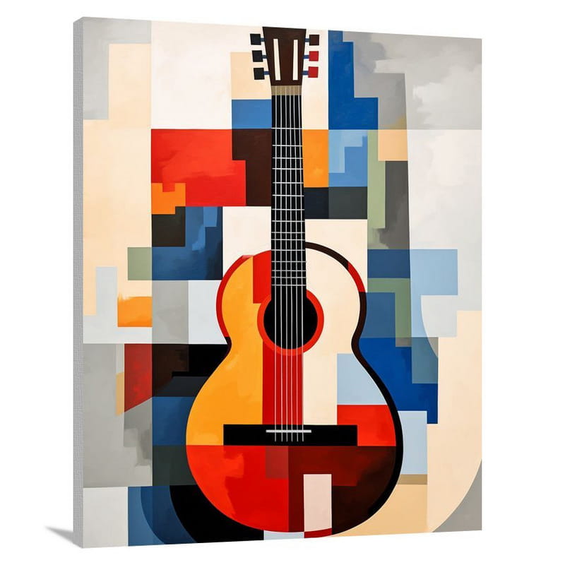 Harmonic Melodies: Guitar Serenade - Canvas Print