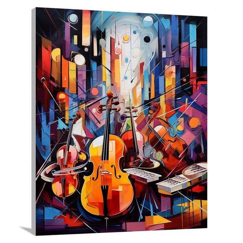 Harmonic Symphony: Classical Music in Colors - Canvas Print