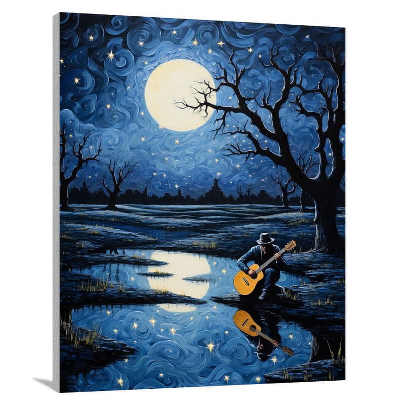 Harmonies of the Night: Country Music - Canvas Print