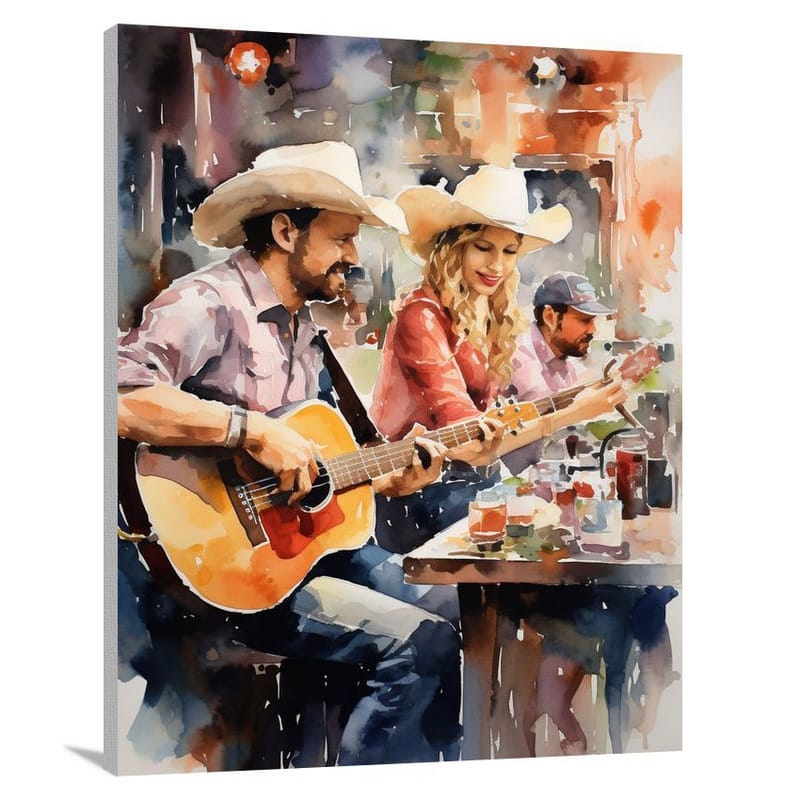 Harmonious Melodies: Country Music - Canvas Print