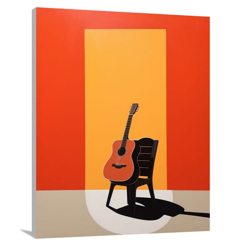Harmonious Melodies: Country Music - Minimalist - Canvas Print