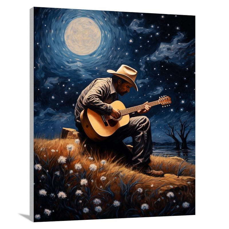 Harmonious Serenade: Country Music Echoes - Canvas Print