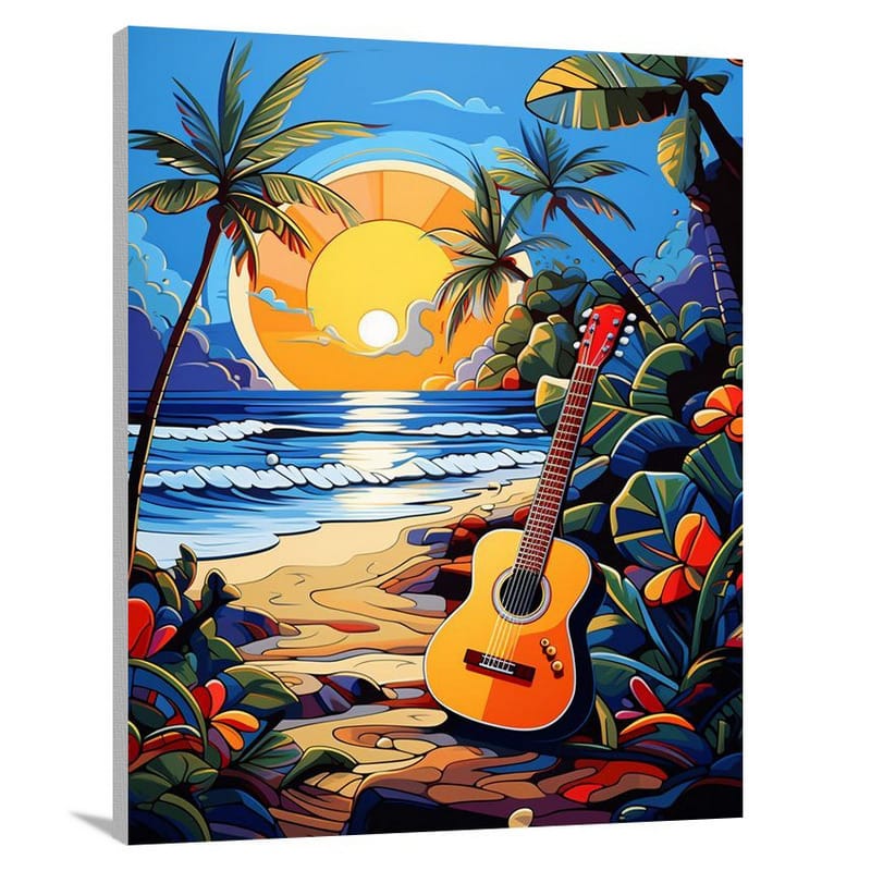 Harmonious Waves: Blues Music - Canvas Print