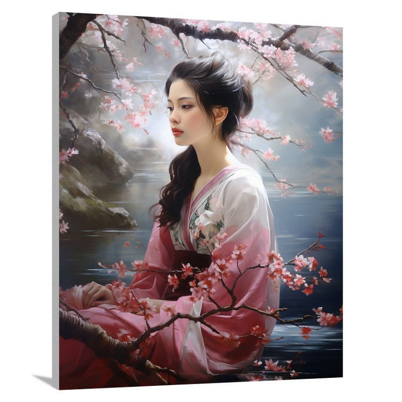 Harmony Blossoms: Asian Culture - Canvas Print