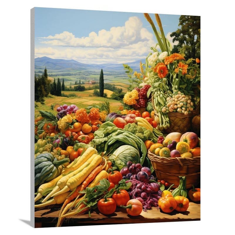 Harmony of Flavors: Healthy Eating - Canvas Print