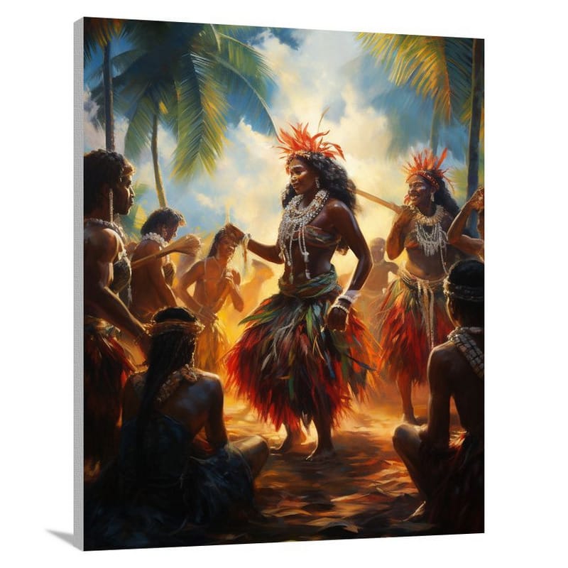 Harmony of Rhythms: Oceanian Culture - Canvas Print