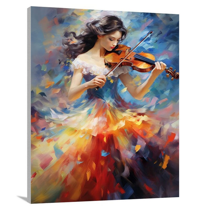 Harmony of Strings: Classical Music - Impressionist - Canvas Print