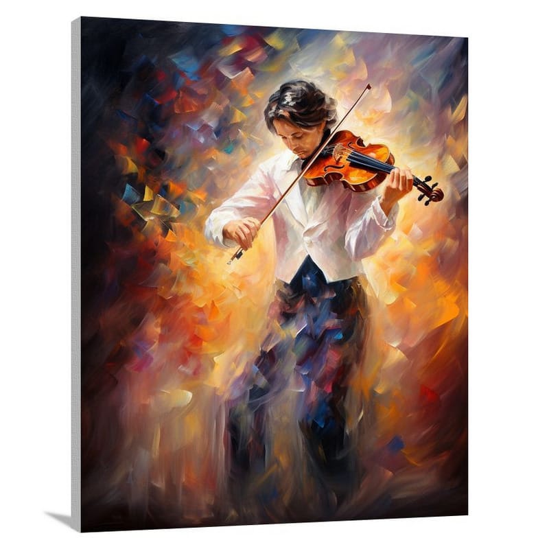 Harmony of Strings: Violin's Melody - Canvas Print