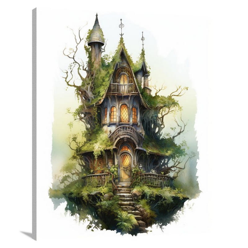 Haunted House: Enchanted Vines - Canvas Print