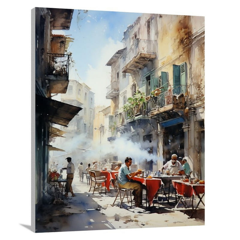 Havana Market: Aromatic Allure - Canvas Print