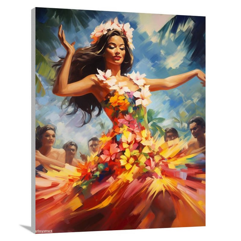 Hawaii's Enchanting Hula - Canvas Print